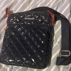 MZ Wallace Navy Lacquer Large Metro Crossbody